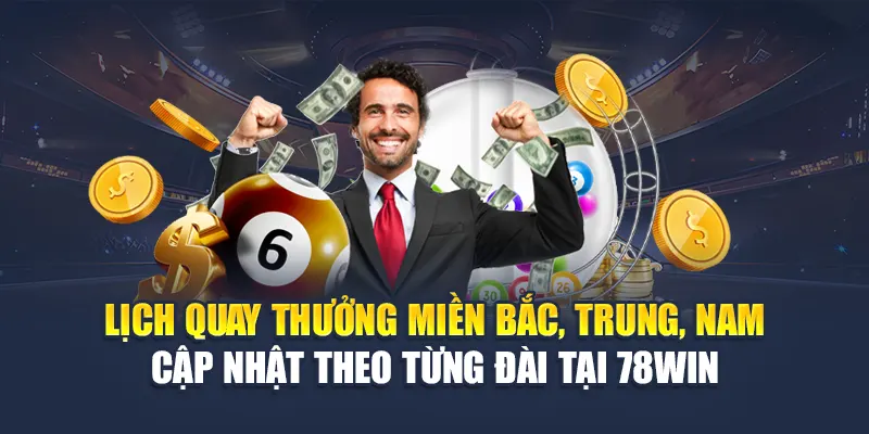 Lịch quay thưởng miền Bắc, Trung, Nam cập nhật theo từng đài tại 78WIN